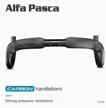 Alfa Pasca Aero Handlebars for Road Bike Carbon Racing Bicycle Handlebars Drop Bars Lightweight 31.8 UD Glossy/Matte 400/420/440mm