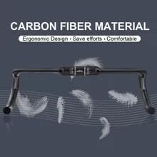 Alfa Pasca Aero Handlebars for Road Bike Carbon Racing Bicycle Handlebars Drop Bars Lightweight 31.8 UD Glossy/Matte 400/420/440mm