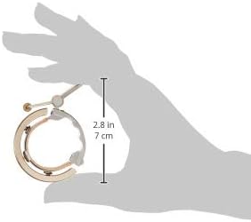 KNOG Bicycle Bell Luxury Model Large (Inner Diameter: 0.9-1.2 inches (23.8-31.8 mm) Comfortable Tone Leather Shim Brass Hammer CNC Cutting [Oi Luxe Large] Ring Type
