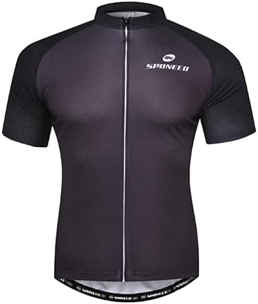 Men Bike Jersey Short Sleeve Road Cycling Shirts Biking Tops Moisture Wicking
