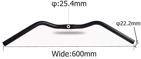 UPANBIKE Retro Handlebar 25.4mm Moustache Shape Fits Road Bike, General Bikes, Urban Bike