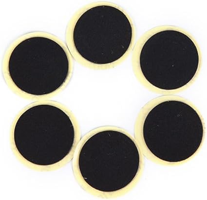 24 Pcs Black Bike Tire Patch Kit,Glueless Bike Repair Patch, Round Bicycle Tube Patches, Bike Inner Tube Repair Kit, Bike Patch Kit for Road and Mountain Bikes Tire Repair Kits