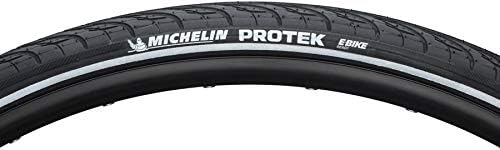 Michelin Protek Clincher Tires 700x35 & 40 Black Reflective Anti-Puncture Road & Touring E-Bike Tubeless-Ready Components