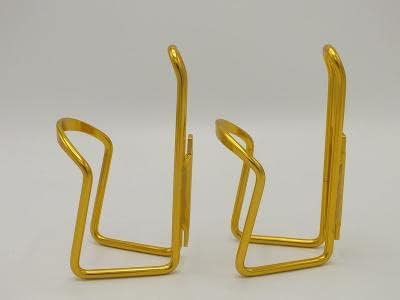 Gold Water Bottle Cage Pair Road Mountain Hybrid Confort Cruiser Bike Frame Mount Aluminum Alloy