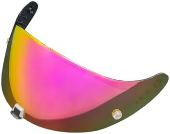 T520 Motorcycle Helmet Visor Replacement Compatible with Scorpion EXO T520/R1 Air/ST1400 UV Protection Anti-Scratch (Pink Gold-For Day)