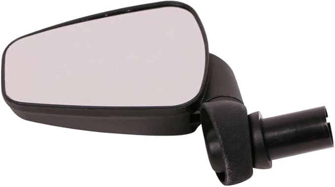 Zefal Dooback 2 Left Bike Mirror – 56 cm2 Convex Chrome-Plated ABS Rearview Mirror for 16–22 mm Handlebar Ends – Foldable, 3D Adjustable with 8-Notch Positioning, eBike & Commuter Compatible