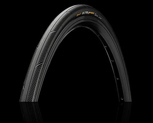 Continental Ultra Sport III - Road Bike Tire | Versatile Road Tire with Modern Tread Design - E25 Ebike Rated - PureGrip, 2 Pack (Black) (700x28)