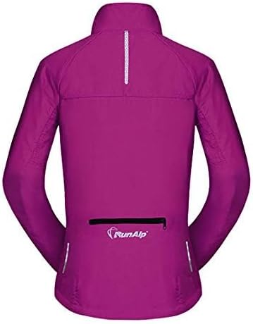 Women's Packable Windbreaker Jacket Resistant Convertible Cycling Running Jacket Lightweight Windproof Water