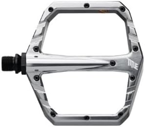 Connect Chrome Platform Pedals - Forged 6061-T6 Aluminum, CNC Machined CrMo Spindle, Sealed Bearings, Concave Low Profile Design for Cyclists