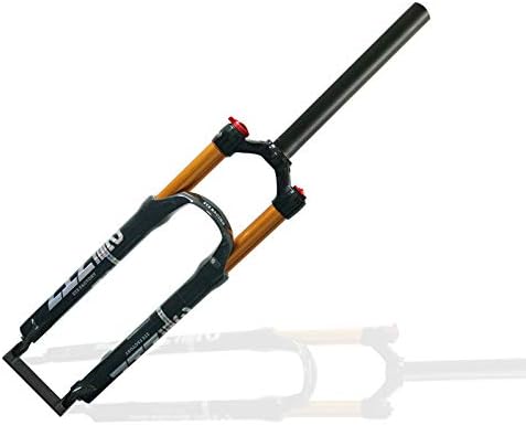 ZTZ 26/27.5/29 inch MTB Air Suspension Fork,120mm Travel, Rebound Adjustment,1 1/8 Straight Tube, QR 9mm*100mm, Manual/Remote Lockout, Ultralight Front Fork for XC/AM Mountain Bike