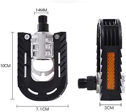 BlueSunshine Bicycle Folding Pedals Aluminum Alloy Anti-Skid Mountain Wide Platform Bike Pedals Universal 9/16 Inch Road Bike Hybrid Pedals for BMX Bike MTB Bike City Bike