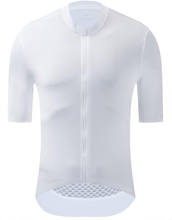 YKYWBIKE Cycling Jersey Men Aero Race Fit, Road Bike Jersey Short Sleeved Moisture Wicking, Breathable,Zip Pocket,UPF50＋