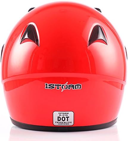 1Storm Youth Kids Dual Sport Dual Visor Motorcycle Motocross Off Road Full Face Helmet Matt Black