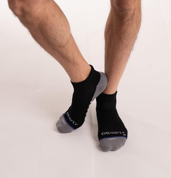 Men's Vent Low Cut Socks,Breathable, Anti-Blister Heel Tab and Arch Support, Ideal For Running, Cycling and Hiking
