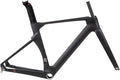 Carbon Fiber Road Bike Frameset Disc Brake Thru Axle Breaking Wind Racing Frame 43.5/46/48/50/52/54/56CM Internal Routing ， for 700C Wheels (Color : Black, Size : 50CM)