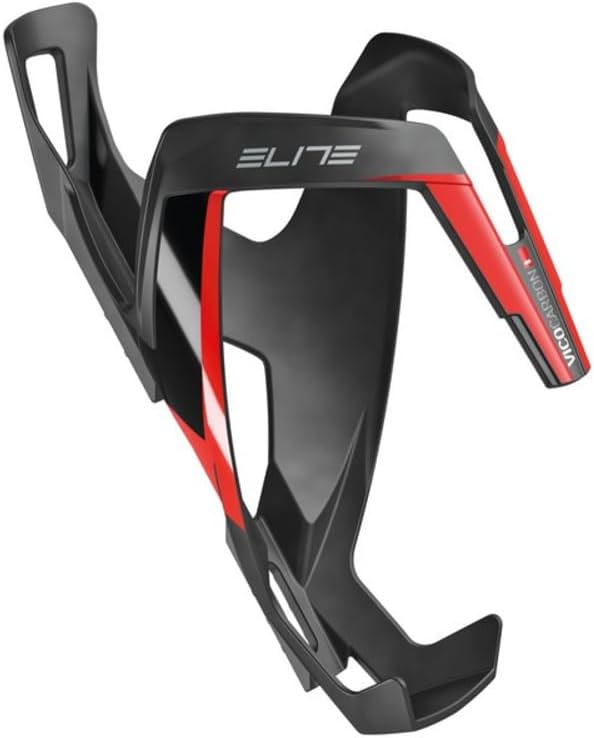 Elite Vico Carbon Bottle Cage – Ultra-Lightweight Italian Carbon Fiber Cycling Water Bottle Holder – Multiple Colors