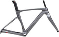 700C Road Bike Frameset 43.5/46/48/50/52/54/56CM Cyclocross Race Bike Frame Carbon Fiber Bike Frames Disc Brake Thru Axle F12×100mm R12×142mm(Dark Gray,48CM)