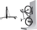 Steadyrack Bike Rack for Mountain Bikes - The Original Wall Mounted Vertical Bike Storage - Fits Wide Tires - Space Saving Pivot Design - Heavy-Duty Steel Rack for Indoor Garage, Apartment or Home Use