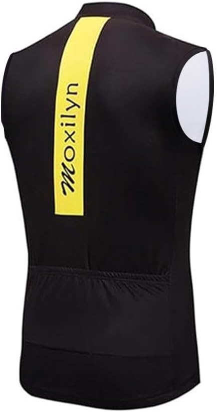 MOXILYN Men's Cycling Jersey Sleeveless Vests Bike Tank Quick Dry Bicycle Shirts Breathable Riding Clothing Top