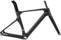 700C Carbon Fiber Bikes Frame 43.5/46/48/50/52/54/56CM Road Bike Frameset Wind Breaker Racing Frame Thru Axle F12×100mm R12×142mm Disc Brake Frames(Black,54CM)