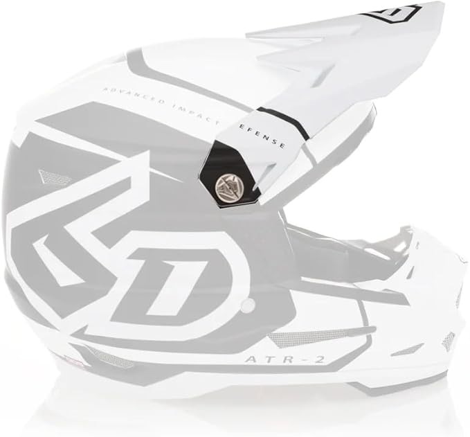 6D Helmets | ATR-2 (2024 - Newer) Motorcycle Helmet Replacement Visor | Torque White