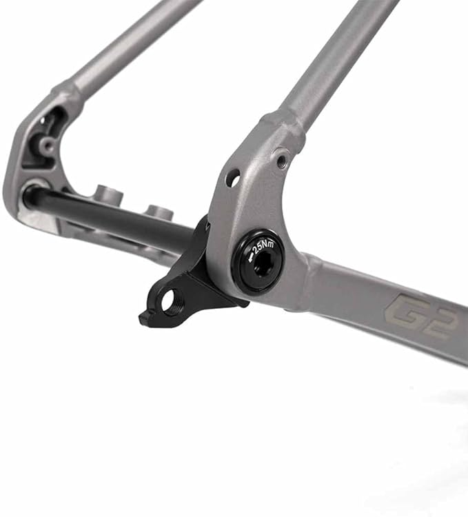 700C Gravel Road Bike Frameset 45cm 48cm 51cm 54cm Aluminum Alloy Disc Brake Frame F12*100MM R12*142mm Thru-Axle Frame with Carbon Fiber Fork BSA BB68mm XC/ATV(Gray,45cm)