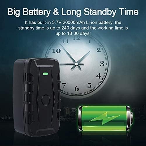 GPS Tracker for Vehicles Winnes 4G TK918 Worldwide Real-time Tracking Magnetic GPS Locator with 20000mah Battery Waterproof Tracker with Anti-Theft Alarm for Car/Boat,SIM Card Needed