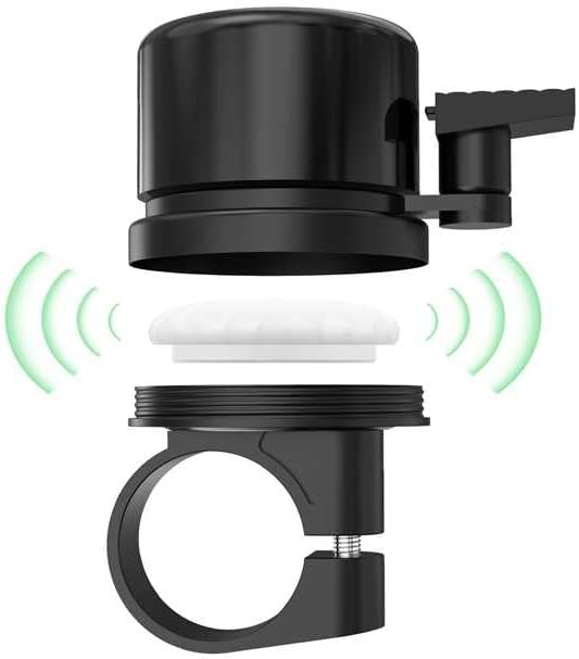 Smart Bike Tracker Bell - Hidden Anti-Theft Bicycle GPS Locator (No AirTag Needed), Works with Apple Find My, 120dB Loud Ring, Waterproof Bike Accessories for Commuters