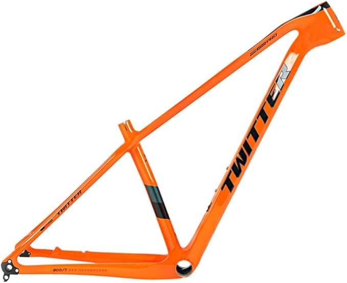 TUJISEK Mountain Bikes Frame Carbon Fiber 15''/17''/19'' Thru Axle 12 * 148mm Boost Mountain Bikes Frame Disc Brake XC Frame Internal Routing for 27.5 29er Wheels