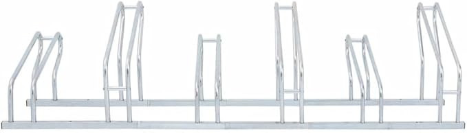 Galvanized Steel Floor Freestanding Bicycle Stand for 6 Bikes, 6 Bikes Floor Bike Stand, Bike Floor Parking Rack for Indoor & Outdoor Garage Storage,-875