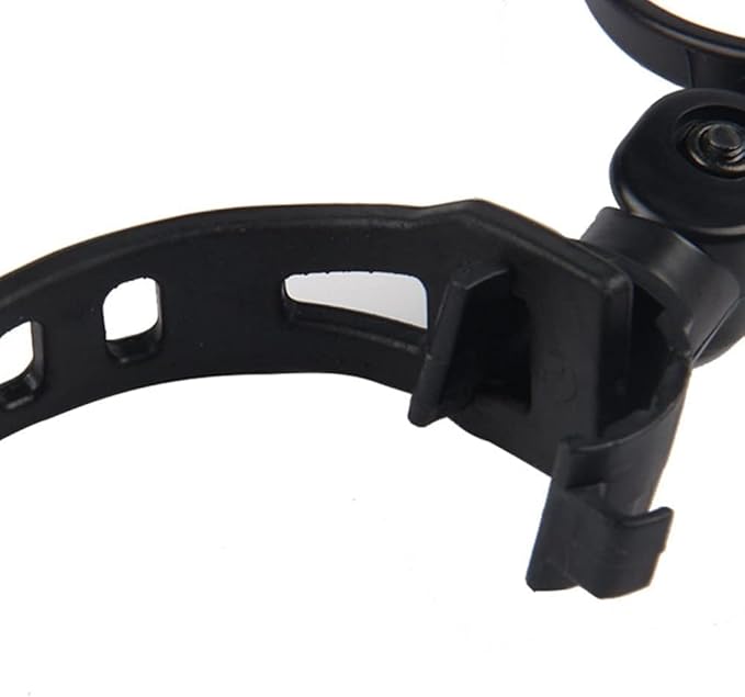 360° Rotatable Bike Mirror (2 Packs) - Shockproof Handlebar Mount, Wide Angle & Flat View Rearview Mirror for Road/Mountain/E-Bikes