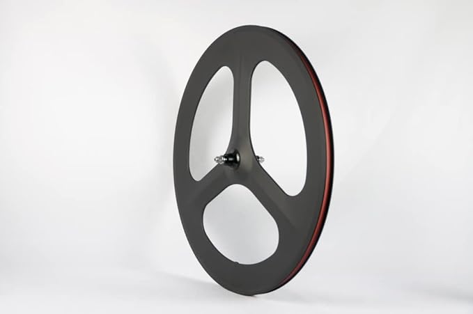 Supereteam Front Tri Spoke Rear 88mm Carbon Wheels 700c Clincher Fixed Wheelset