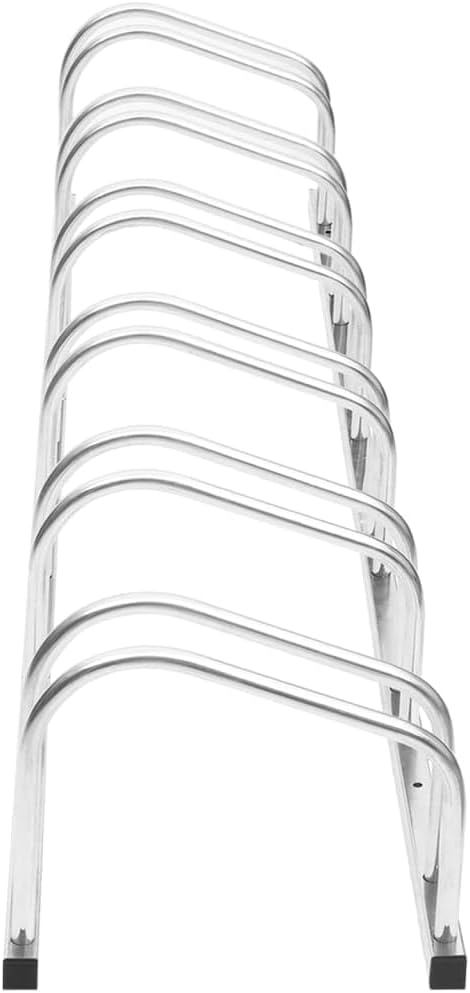 Galvanized Steel Floor Freestanding Bicycle Stand for 6 Bikes, 6 Bikes Floor Bike Stand, Bike Floor Parking Rack for Indoor & Outdoor Garage Storage,-879