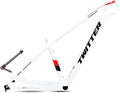 Carbon Hardtail Mountain Bike Frame 27.5er 29er Disc Brake Bike Frame 15''/17''/19'' XC Internal Routing Frame Thru Axle 12 * 148mm Boost(White,19'')