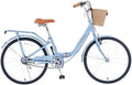 24 Inch/26 Inch Single Speed Folding Lady Bike, Durable Steel Frame,Compact Design for Easy Storage and Commuting
