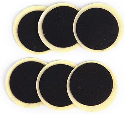 24 Pcs Black Bike Tire Patch Kit,Glueless Bike Repair Patch, Round Bicycle Tube Patches, Bike Inner Tube Repair Kit, Bike Patch Kit for Road and Mountain Bikes Tire Repair Kits