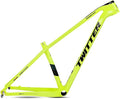 Carbon Mountain Bike Frame 27.5er 29er Hardtail Bike Frame 15''/17''/19'' Lightweighting Disc Brake Frame QR 135MM Internal Routing(Yellow,15'')