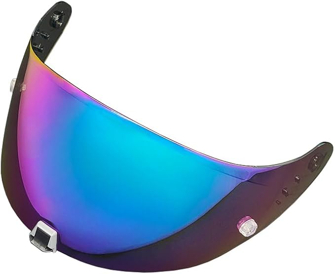 T520 Motorcycle Helmet Visor Replacement Compatible with Scorpion EXO T520/R1 Air/ST1400 UV Protection Anti-Scratch (Rainbow-For Day)