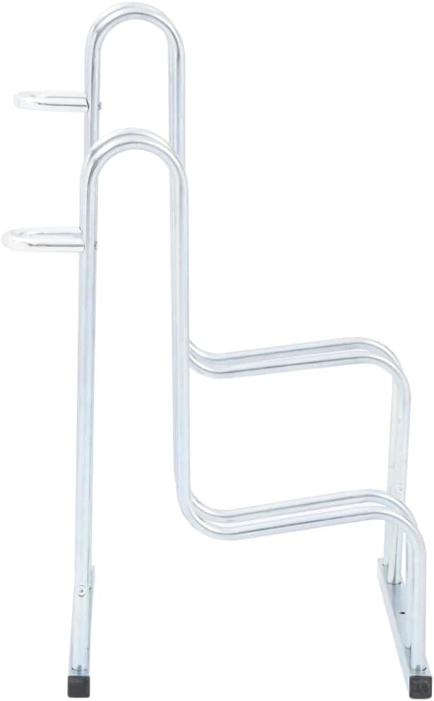 Galvanized Steel Floor Freestanding Bicycle Stand for 2 Bikes, 2 Bikes Floor Bike Stand, Bike Floor Parking Rack for Indoor & Outdoor Garage Storage,-868