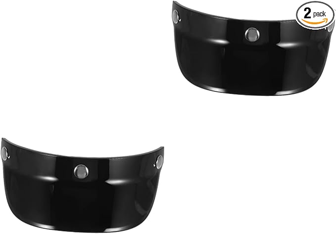 Gatuida 2pcs Visor for Helmets Retro Design for Sun Suitable for Summer Riding and Accessory