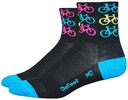 DEFEET | Aireator 3" Patterned Cycling Socks | For Biking, Running, & Everyday Adventures