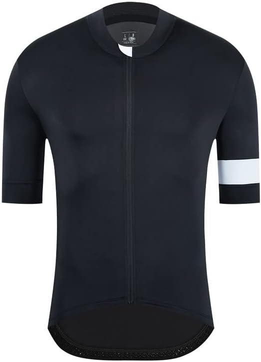 YKYWBIKE Cycling Jersey Men Aero Race Fit, Road Bike Jersey Short Sleeved Moisture Wicking, Breathable,Zip Pocket,UPF50＋