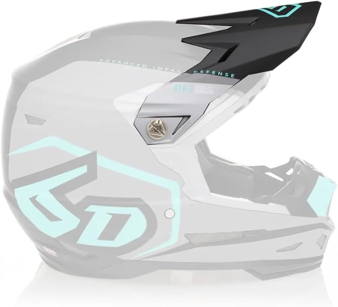 6D Helmets | ATR-2 (2024 - Newer) Motorcycle Helmet Replacement Visor | Delta Teal