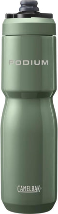 CamelBak Podium Steel Insulated Stainless Steel Bike Water Bottle Moss, 22oz