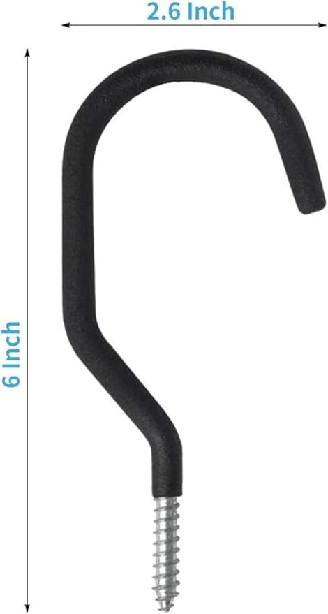 SMARTOLOGY Heavy Duty Bike Hook, 4 Pack Regular Size Bicycle Hangers, Ceiling or Vertical Wall Storage Hooks