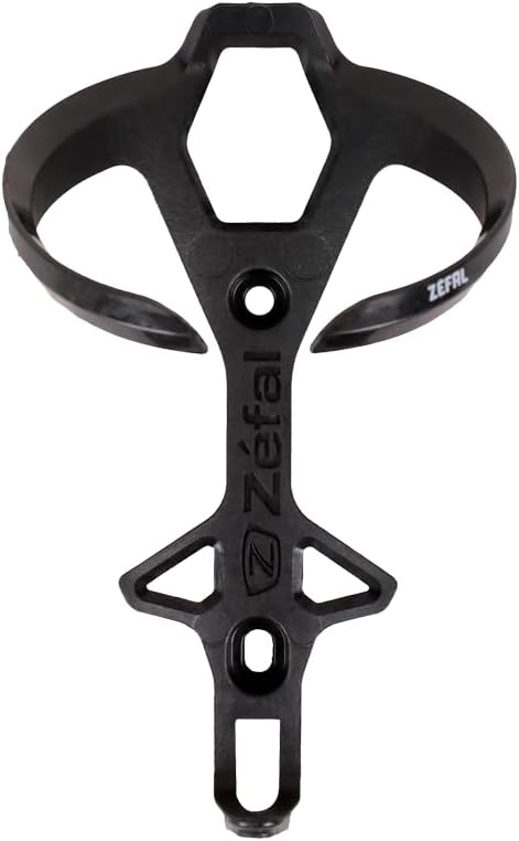 Zefal Pulse L2 Carbon Bottle Cage – Black – Ultralight 18 g Injected Carbon Fiber Design with Top-Load Access, Universal 72–76 mm Fit, 7075 T6 Aluminum Screws Included