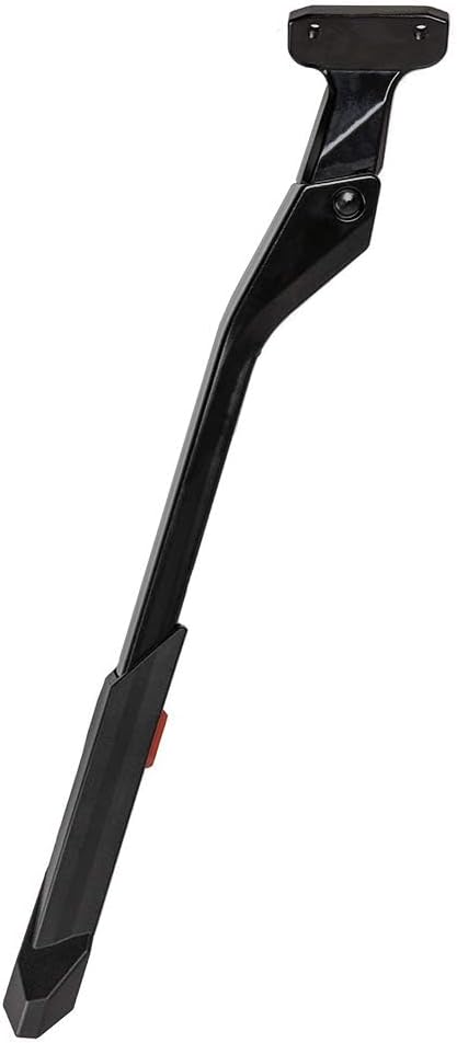 BV Bike Kickstand - Mountain Bike Kick Stand for 24-29" Bicycles - Adjustable Length, Non-Slip Sole, Aluminum Alloy Material - Black Bicycle Kickstand