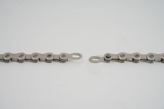 Bike Chain Kit for Hub Motor E-Bike, High Tensile 6/7/8 Speed 126 Links 1/2x3/32 Alloy Steel Bicycle Chain with Quick Buckle, Link Plier, Chain Breaker, 2205Lbs for Road MTB Dark Silver
