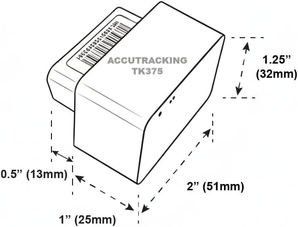 AccuTracking OBD Mini GPS Tracker for Vehicles, Location History, GeoFence, Driving Alerts, Subscription Needed, No Activation Fee, No Cancellation Fee, for Teens, Elderly, Fleet