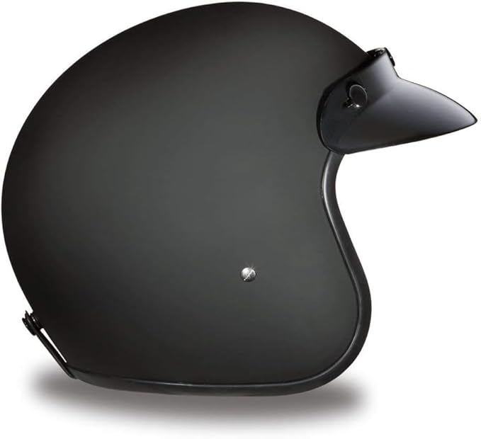 Daytona Helmets Retro 3/4 Open Face Motorcycle Helmet - Vintage Style, DOT Approved Helmet for Men & Women, Lightweight, Adjustable Fit, Removable Visor - Bike, Moped, Chopper, Scooter Helmet